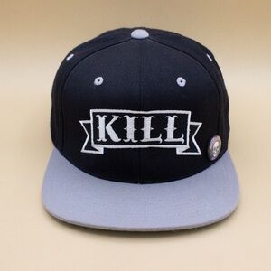 Authentic Dissizit! 'Kill' Flat Bill Adjustable Snap Tab Hat Men's Size OSFM
